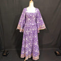 S/M Elzina Printed Cotton Dress 57" Long Jalabiya