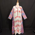 S/M Ebili Printed Cotton Dress 57" Long Jalabiya