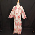 S/M Faiqa Printed Cotton Dress 57" Long Jalabiya