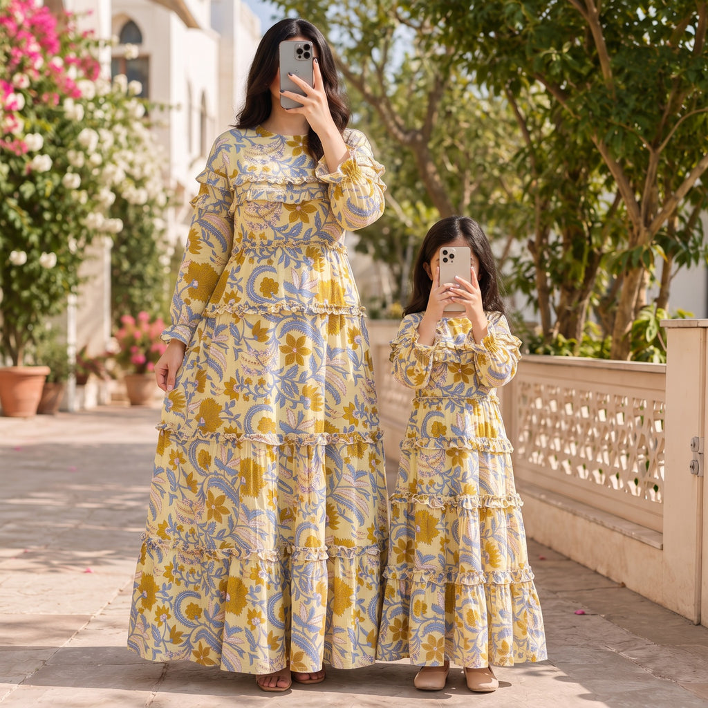 Bareea 100% Premium Indian Cotton Jalabiya – Women’s Long Dress.