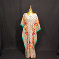 Free size Farasah Printed Cotton Dress 57" Long Jalabiya