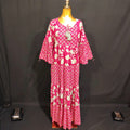 S/M Gaby Printed Cotton Dress 57" Long Jalabiya
