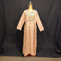 S-M Hiba Cotton Printed Dress 57" Long Jalabiya