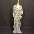 Free size Farasah Printed Cotton Dress 57" Long Jalabiya