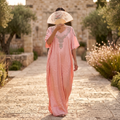 Silky Jacquard Kaftan Elegant Free-Size Luxury Abaya