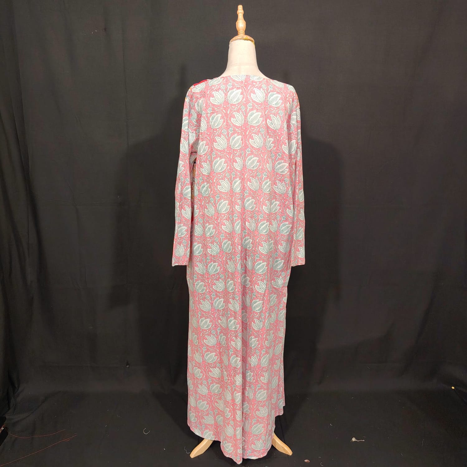 2XL-3XL Nuri Printed Cotton Dress 57" Long Jalabiya