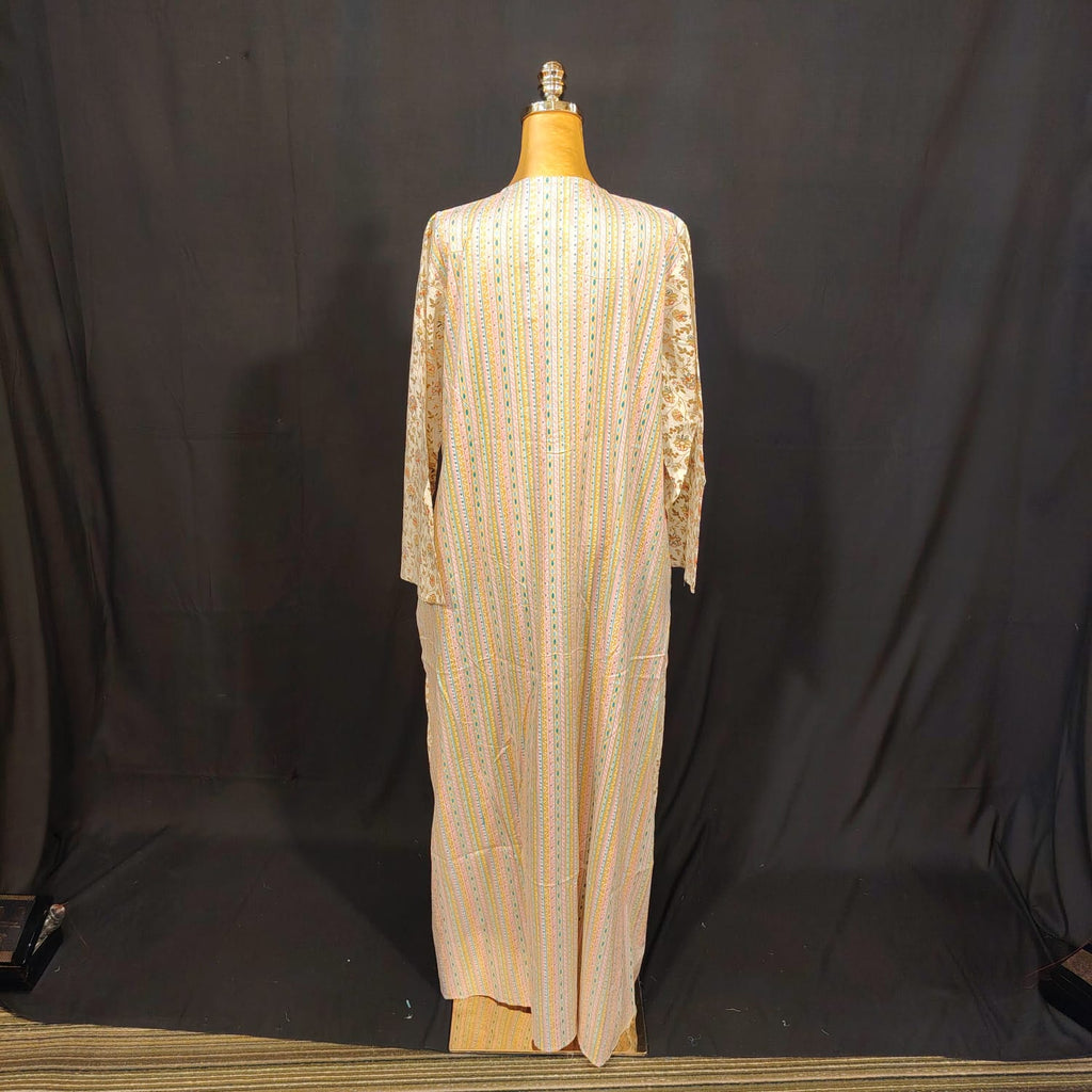 L-XL Nubila Cotton Printed Dress 57" Long Jalabiya