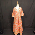S/M Priam Printed Cotton Dress 57" Long Jalabiya