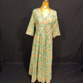 S/M Priam Printed Cotton Dress 57" Long Jalabiya