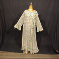 2XL-3XL Princess Printed Cotton Dress 57" Long Jalabiya