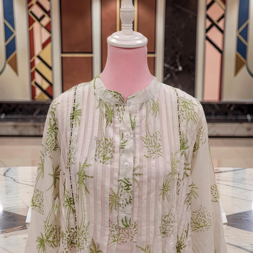 2XL/3XL Afra Printed Cotton Dress 57" Long Jalabiyas 112202