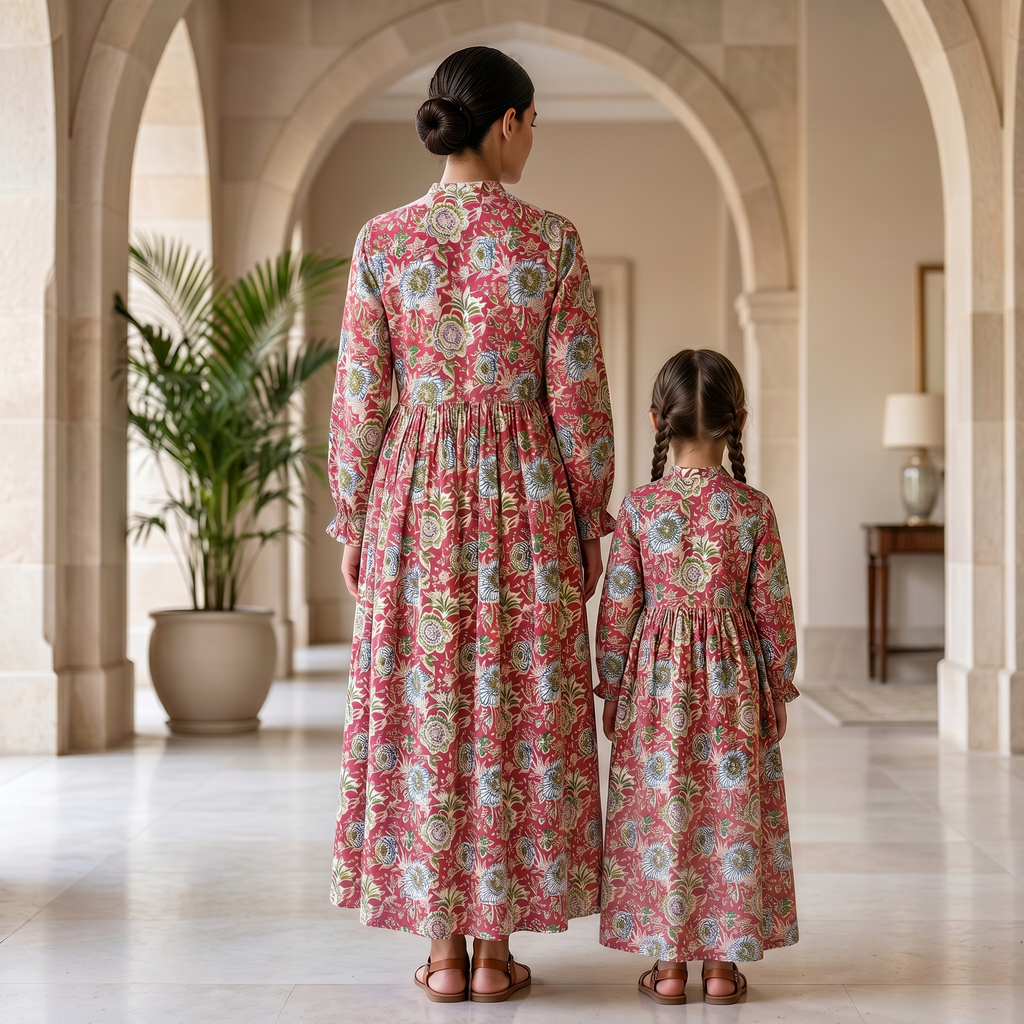 Fahima Cotton Dress Jalabiya 3 Pieces Set