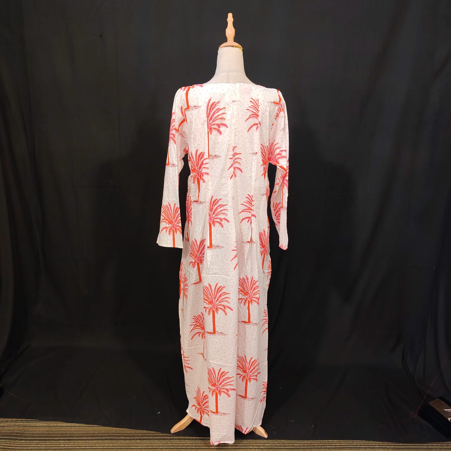 L-XL Ruby Cotton Printed Dress 57" Long Jalabiya