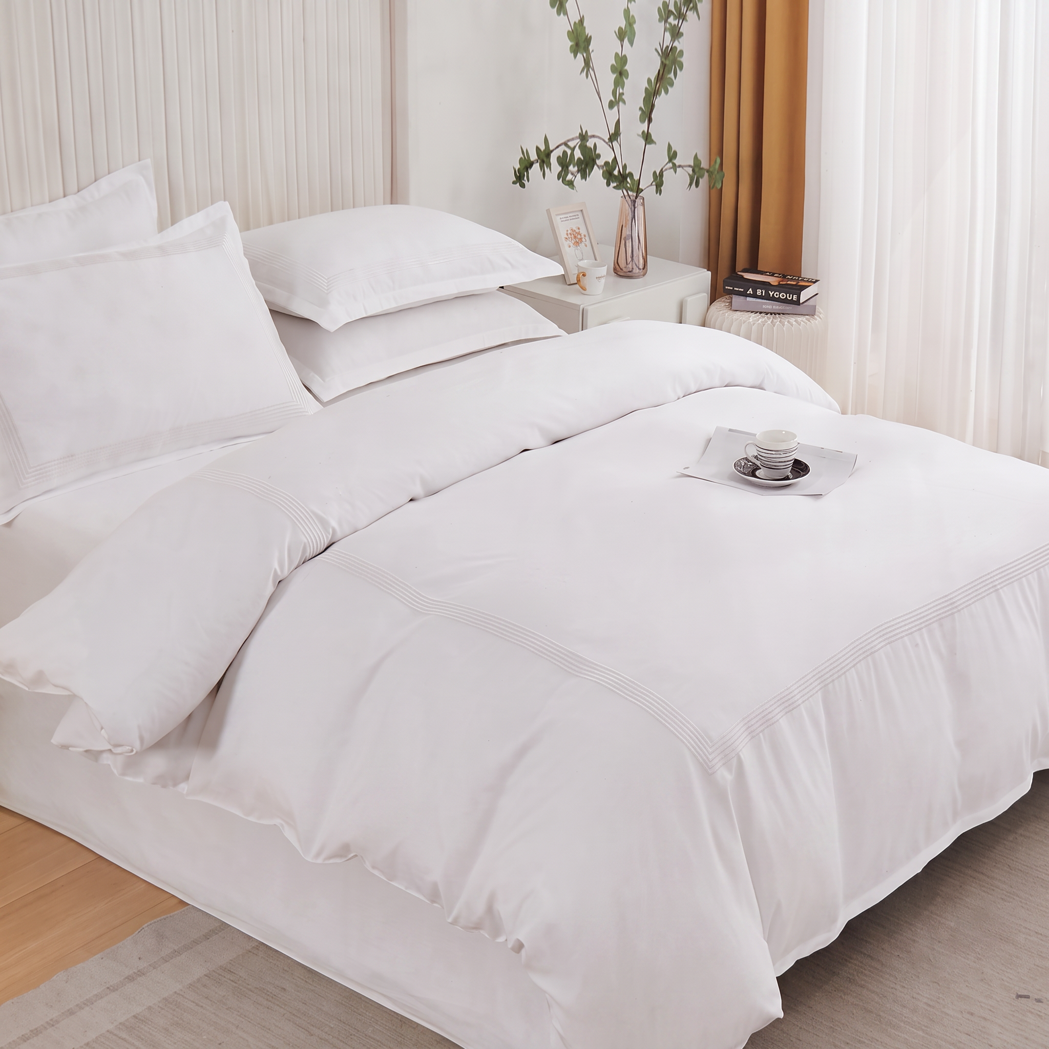 Premium Embroidered Duvet Set 6 Pcs