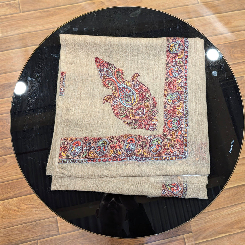Luxury Kashmir Ghutra shawl-Hand Embroidered Men’s Headwear