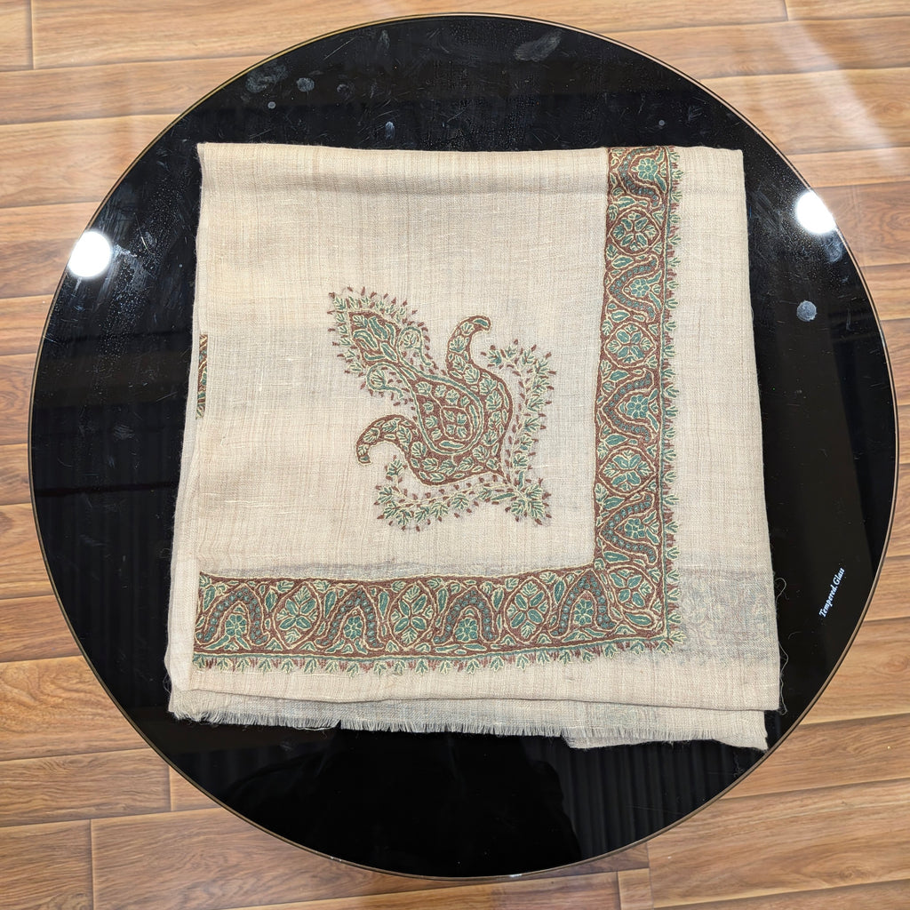 Luxury Kashmir Ghutra shawl-Hand Embroidered Men’s Headwear