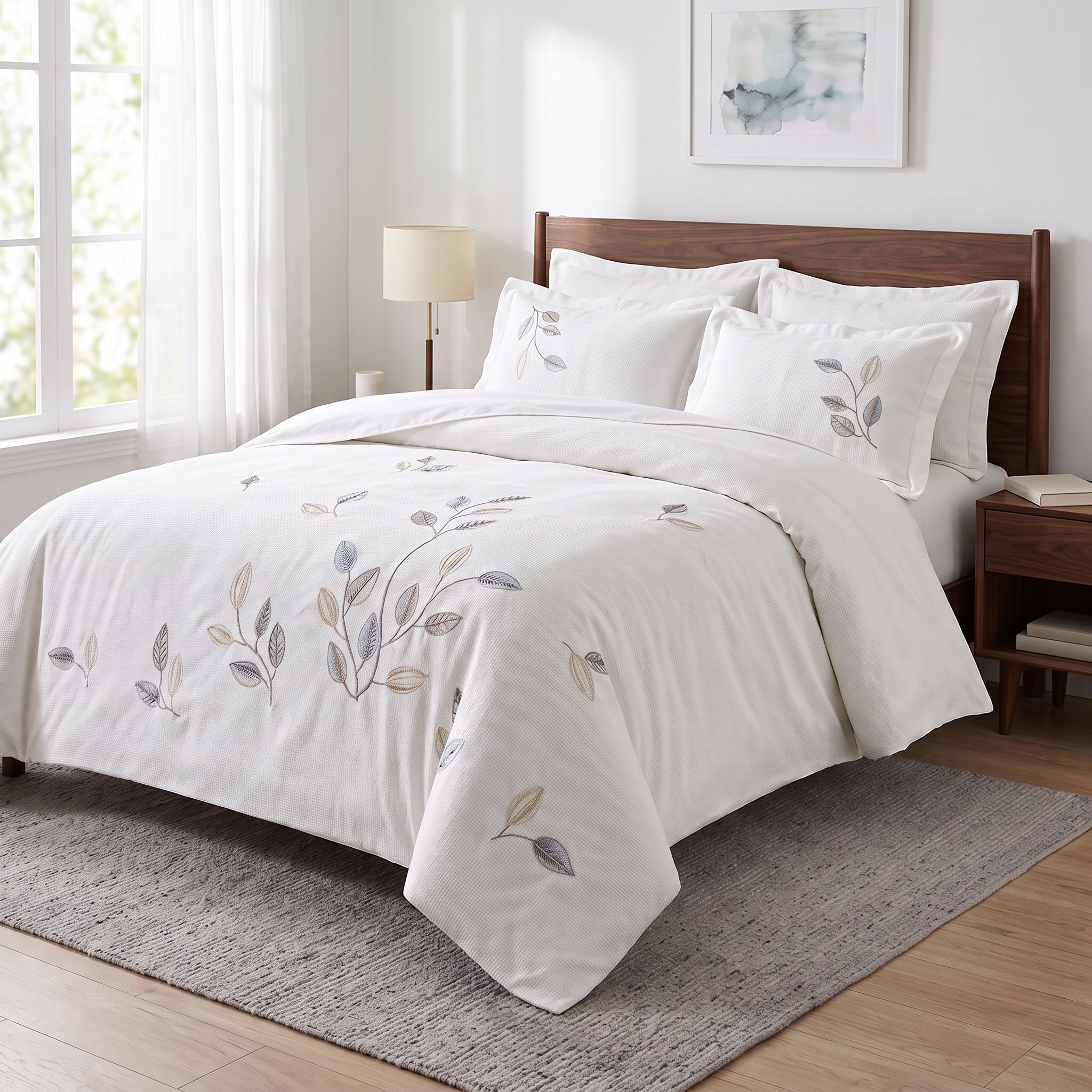 Premium Embroidered Duvet Set 6 Pcs
