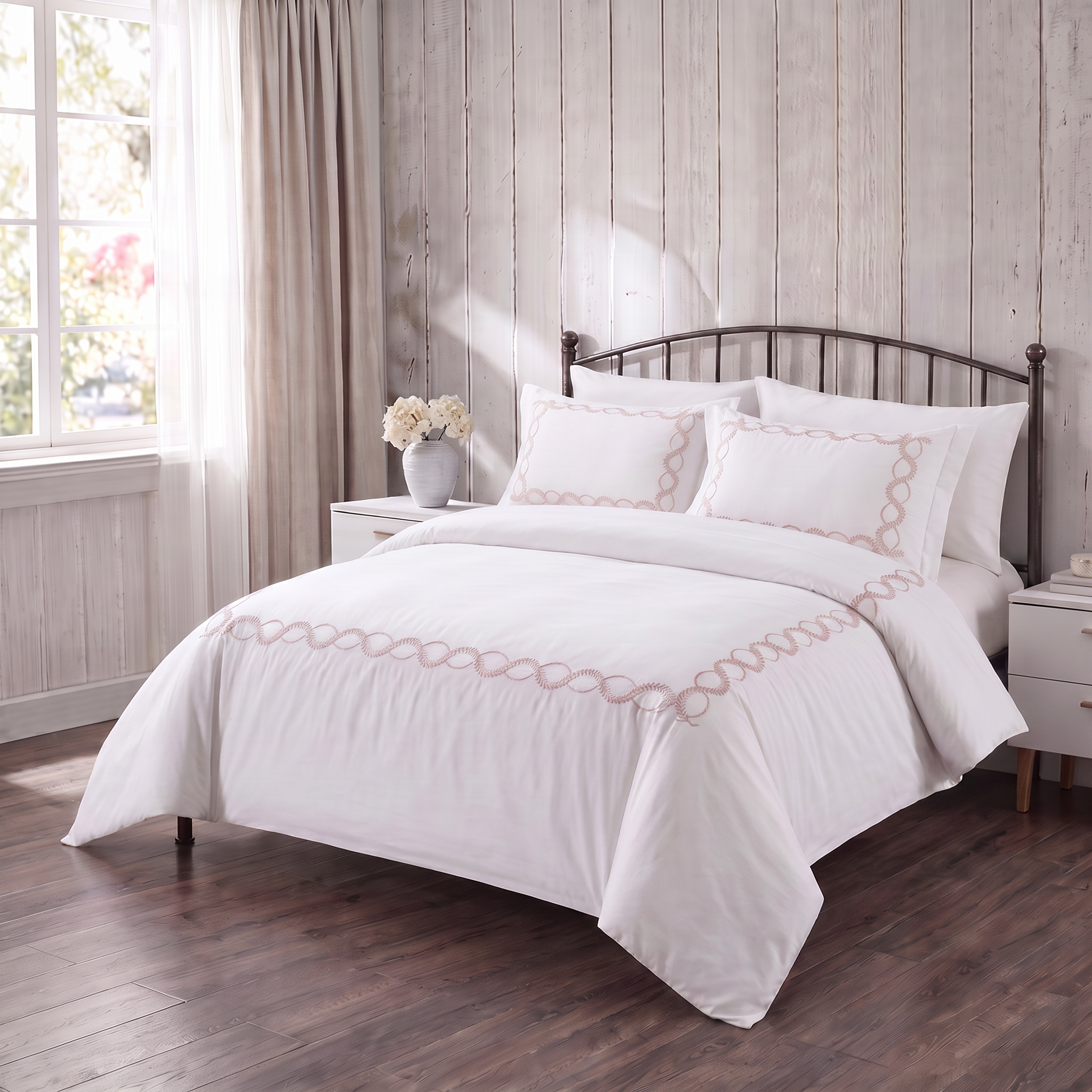 Premium Embroidered Quilt Duvet Set 6 Pcs