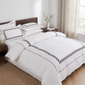 Premium Embroidered Quilt Duvet Set 6 Pcs,Super king size