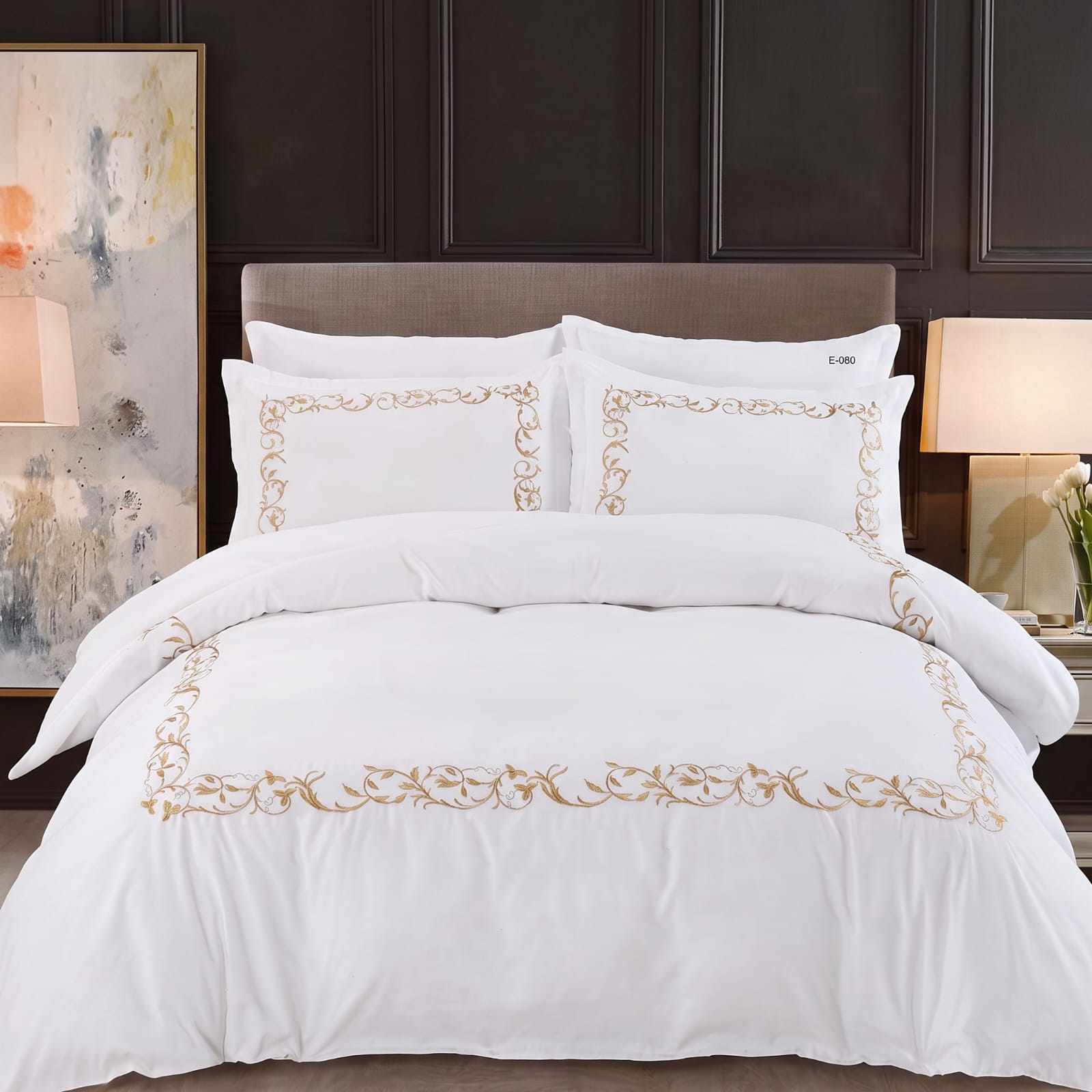 Premium Embroidered Duvet Set 6 Pcs