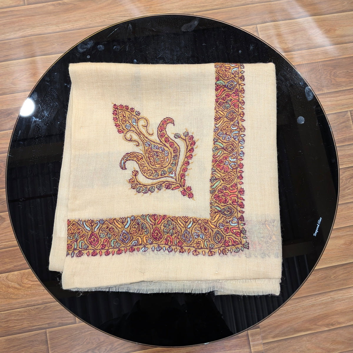 Luxury Kashmir Ghutra shawl-Hand Embroidered Men’s Headwear