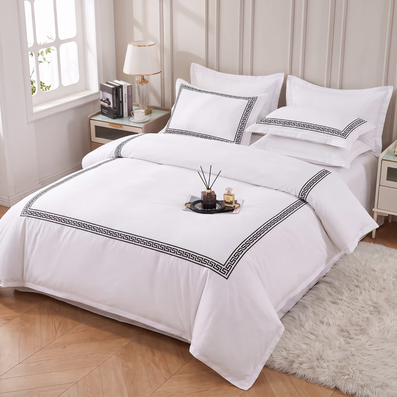 Premium Embroidered Duvet Set 6 Pcs