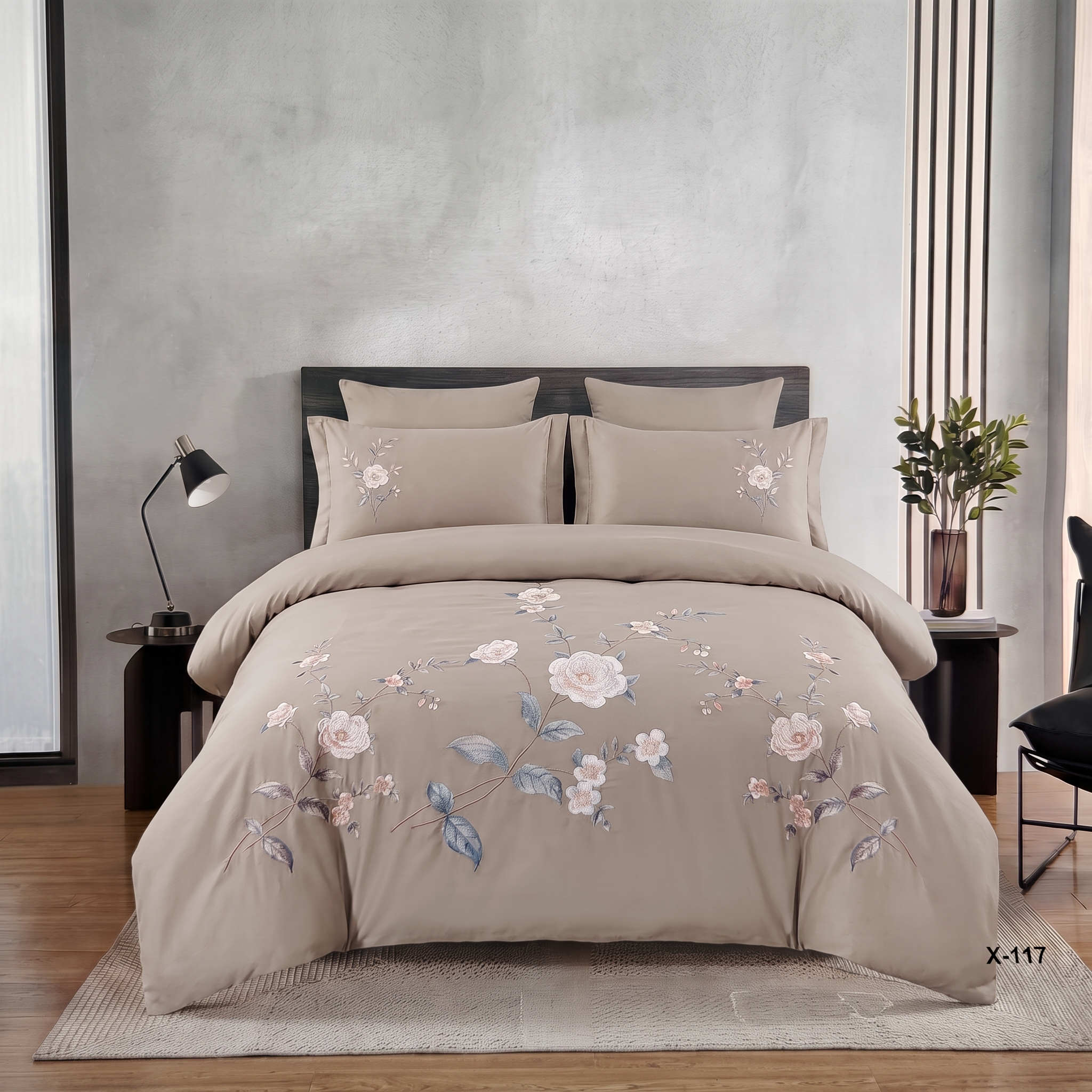 Premium Embroidered Quilt Duvet Set 6 Pcs