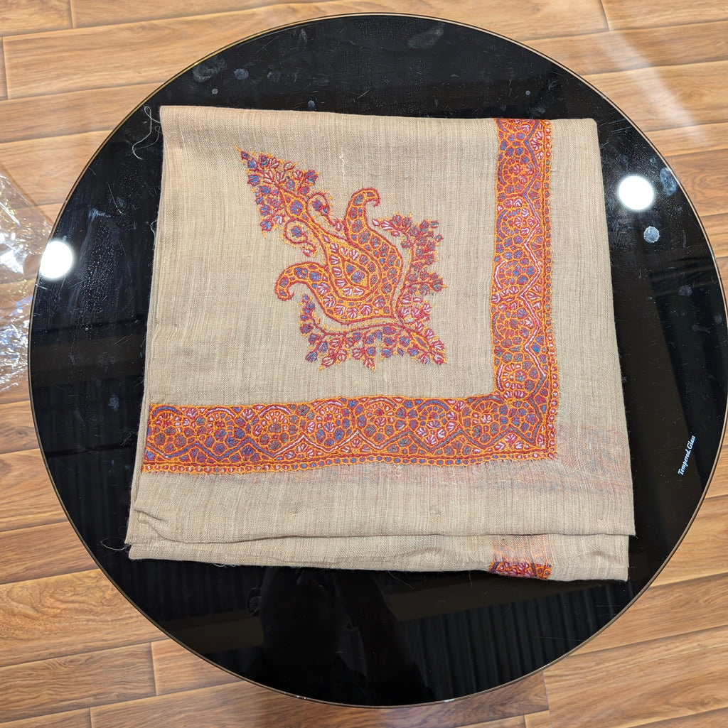 Luxury Kashmir Ghutra shawl-Hand Embroidered Men’s Headwear