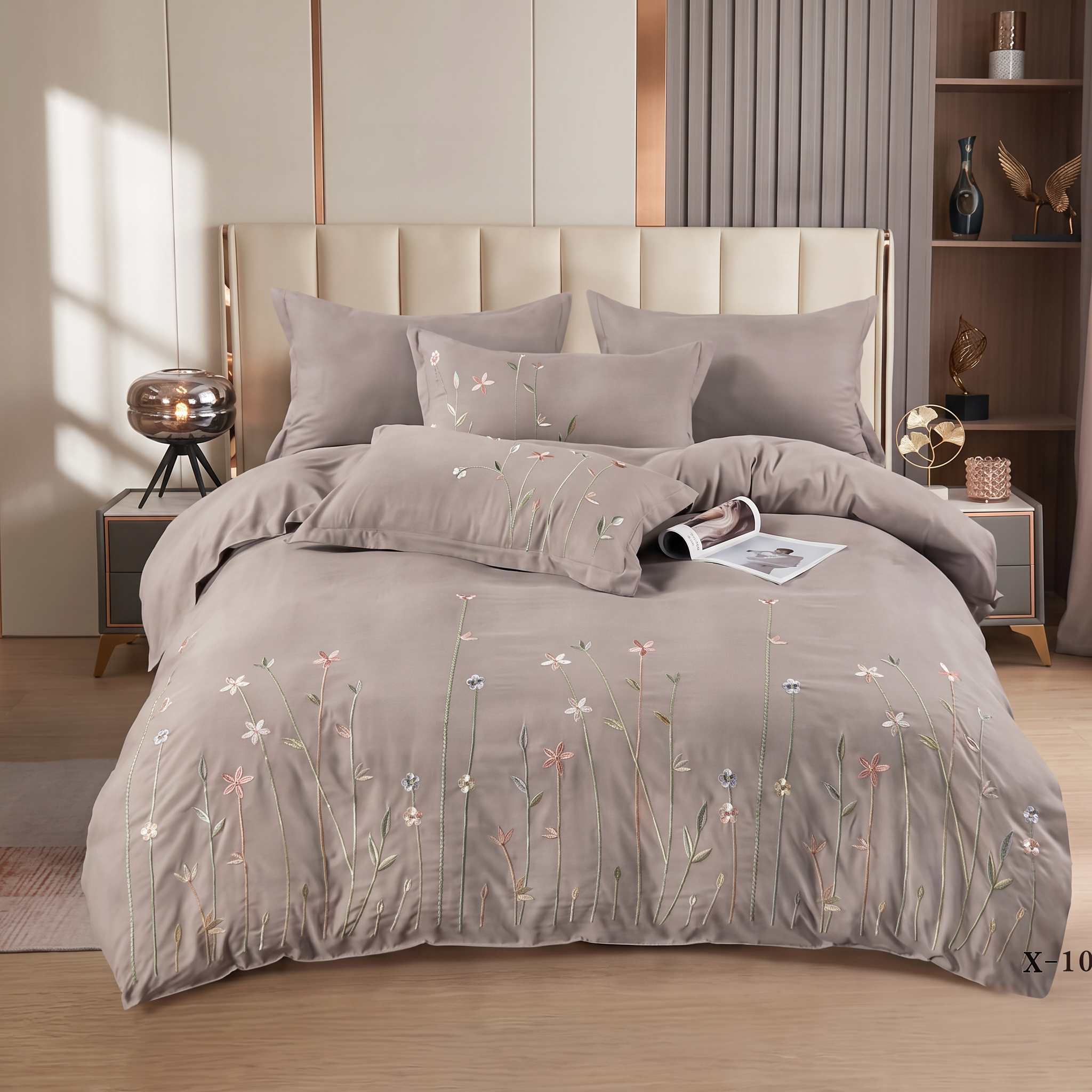 Premium Embroidered Duvet Set 6 Pcs