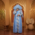 XS/S Cotton Abaya & Inner with shaila Set length 54” Long