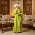 L/XL Cotton Abaya & Inner with shaila Set length 57” Long