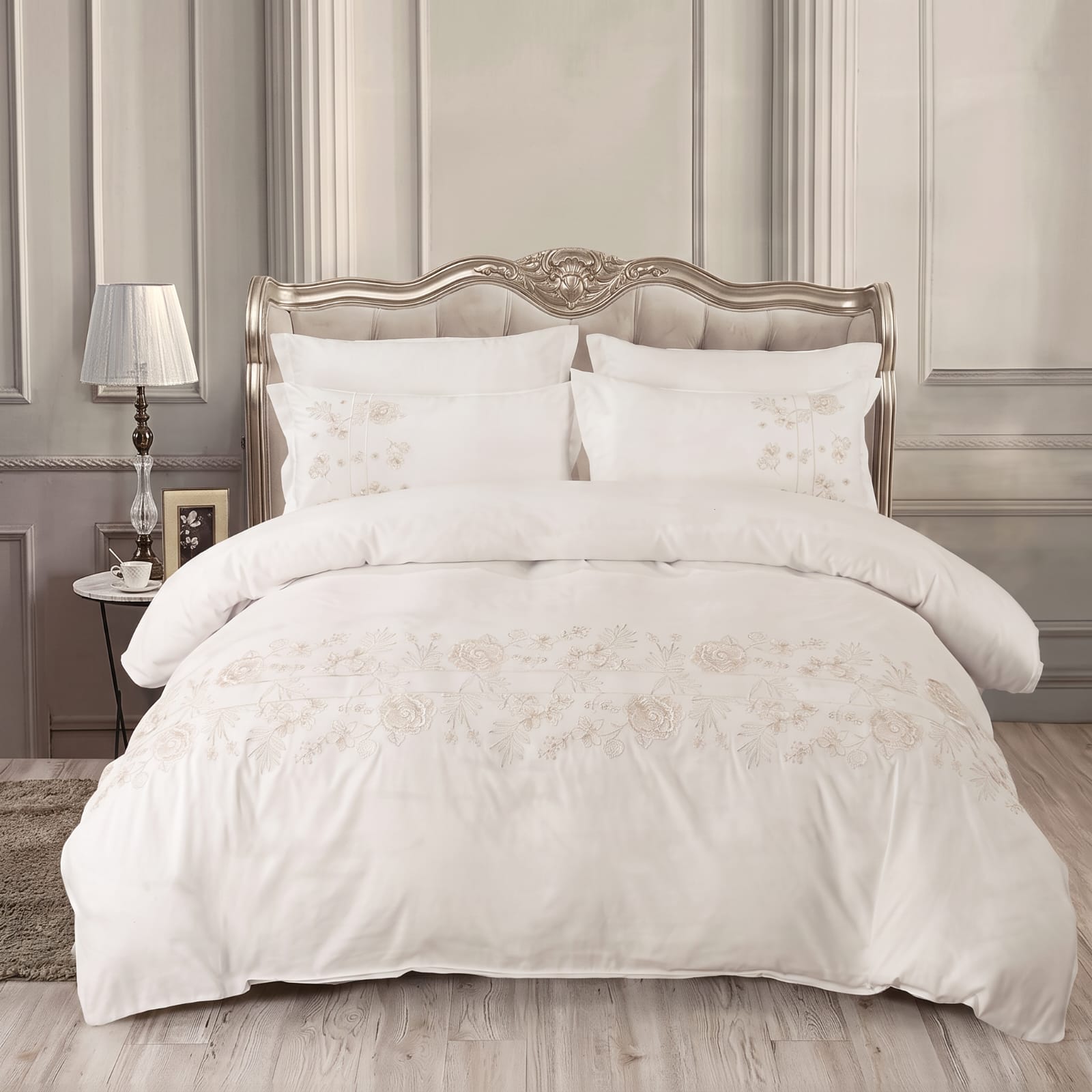 Premium Embroidered Duvet Set 6 Pcs