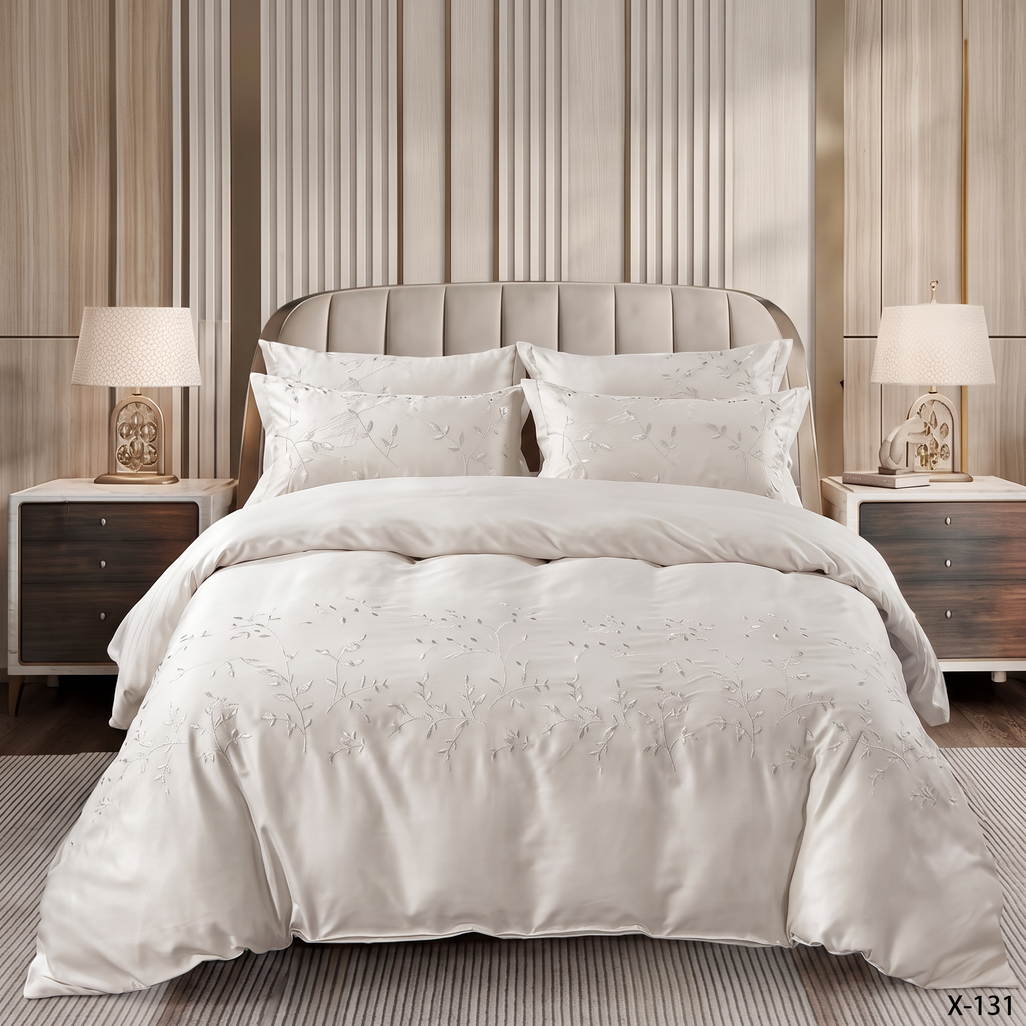 Premium Embroidered Duvet Set 6 Pcs