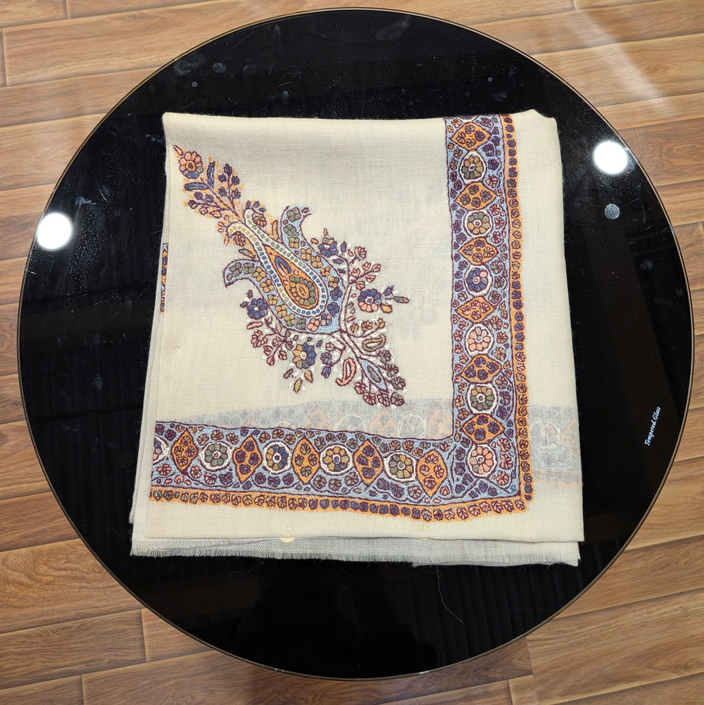 Luxury Kashmir Ghutra shawl-Hand Embroidered Men’s Headwear