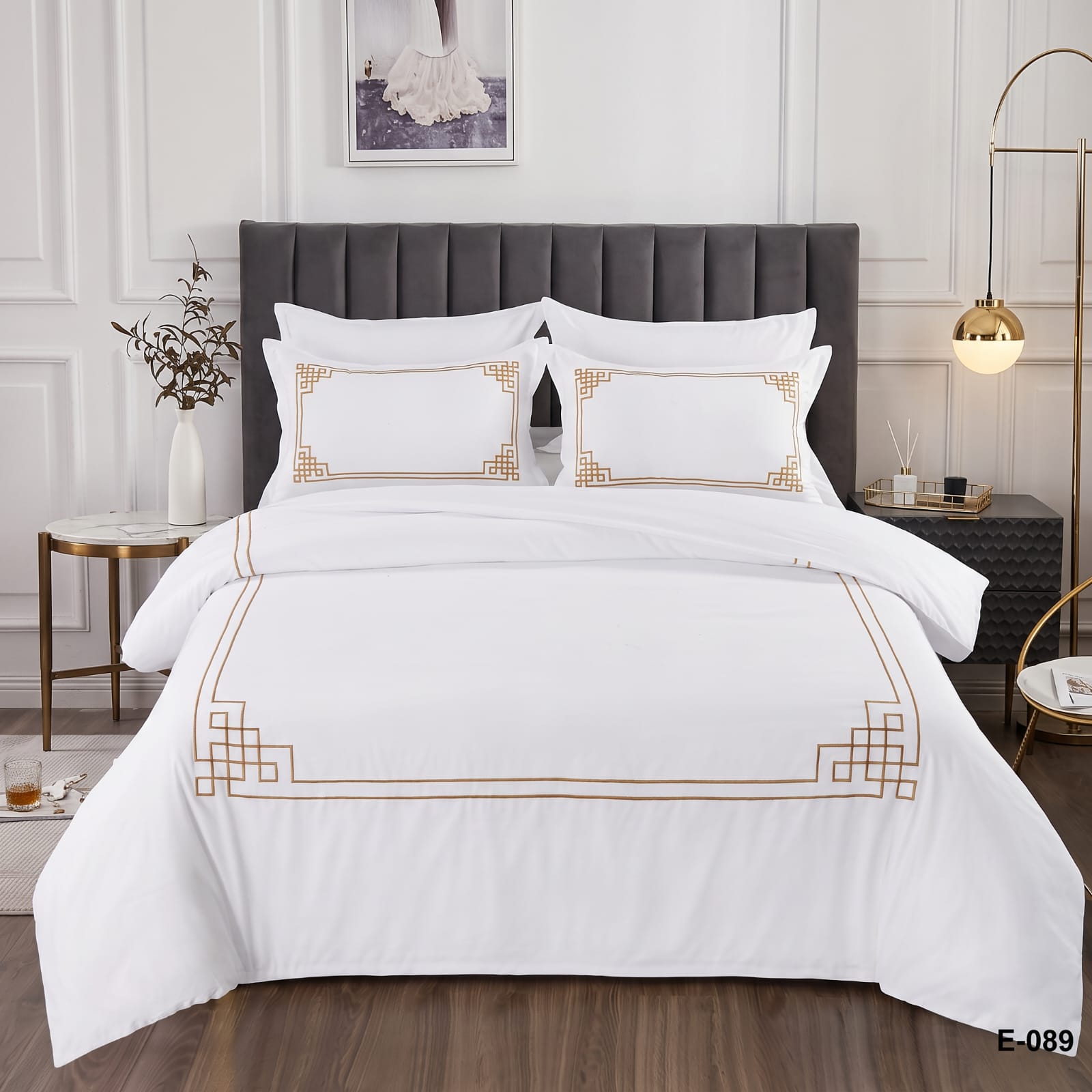 Premium Embroidered Duvet Set 6 Pcs