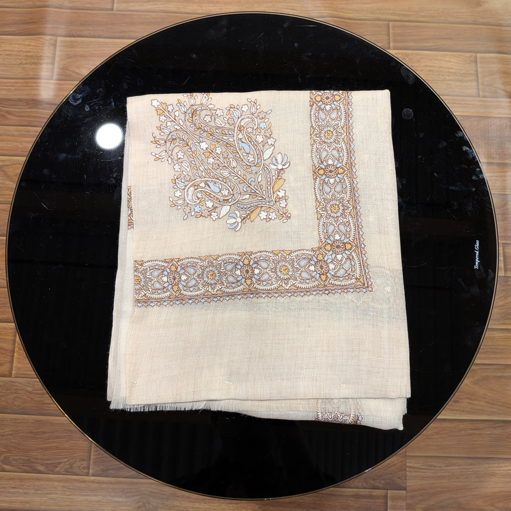 Premium Kashmir Ghutra Shawl –Fine Embroidered Men’s Traditional Headwear
