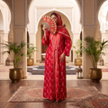 L/XL Cotton Abaya & Inner with shaila Set length 57” Long