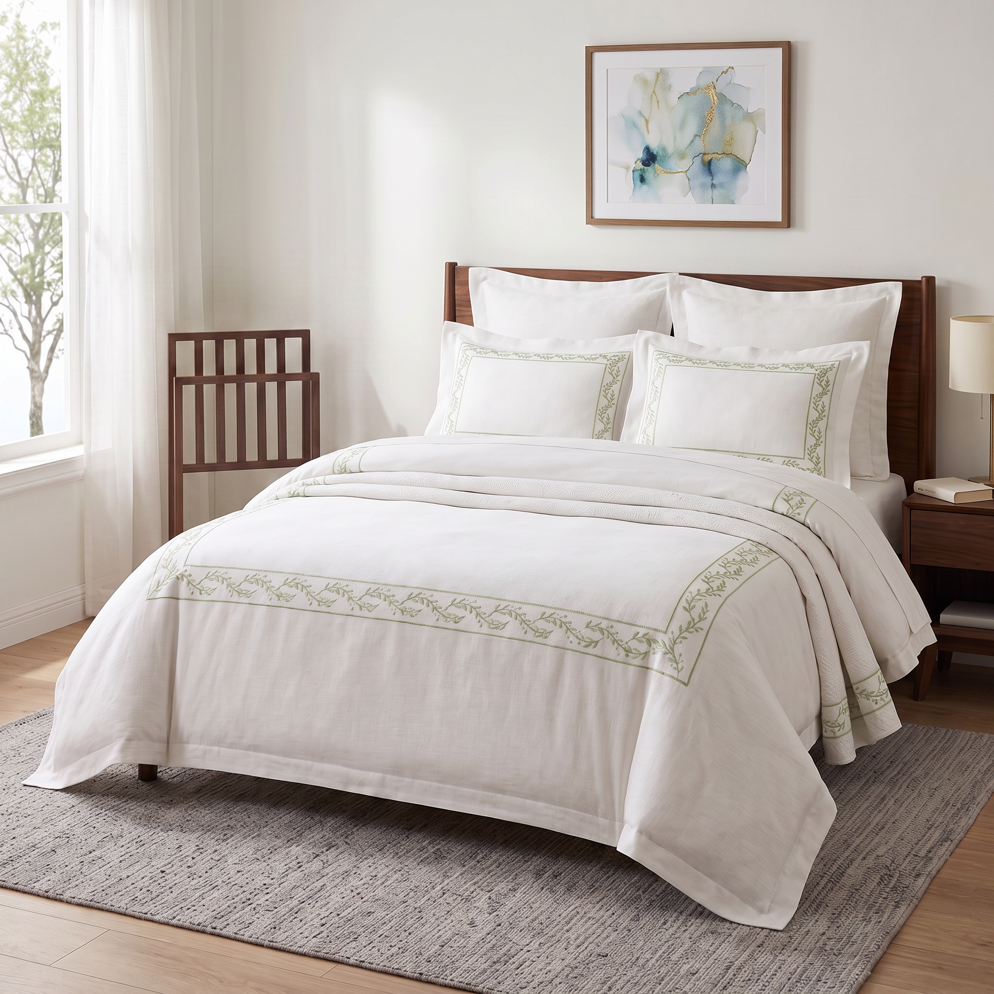Premium Embroidered Duvet Set 6 Pcs