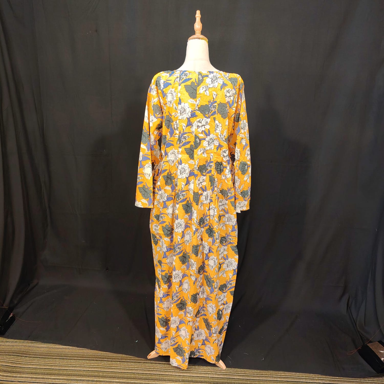 L-XL Ruby Cotton Printed Dress 57" Long Jalabiya
