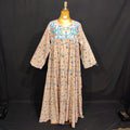 S/M Special Printed Cotton Dress 57" Long Jalabiya