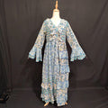 S/M Sabah Printed Cotton Dress 57" Long Jalabiya