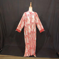 2XL-3XL Sofi Printed Cotton Dress 57" Long Jalabiya