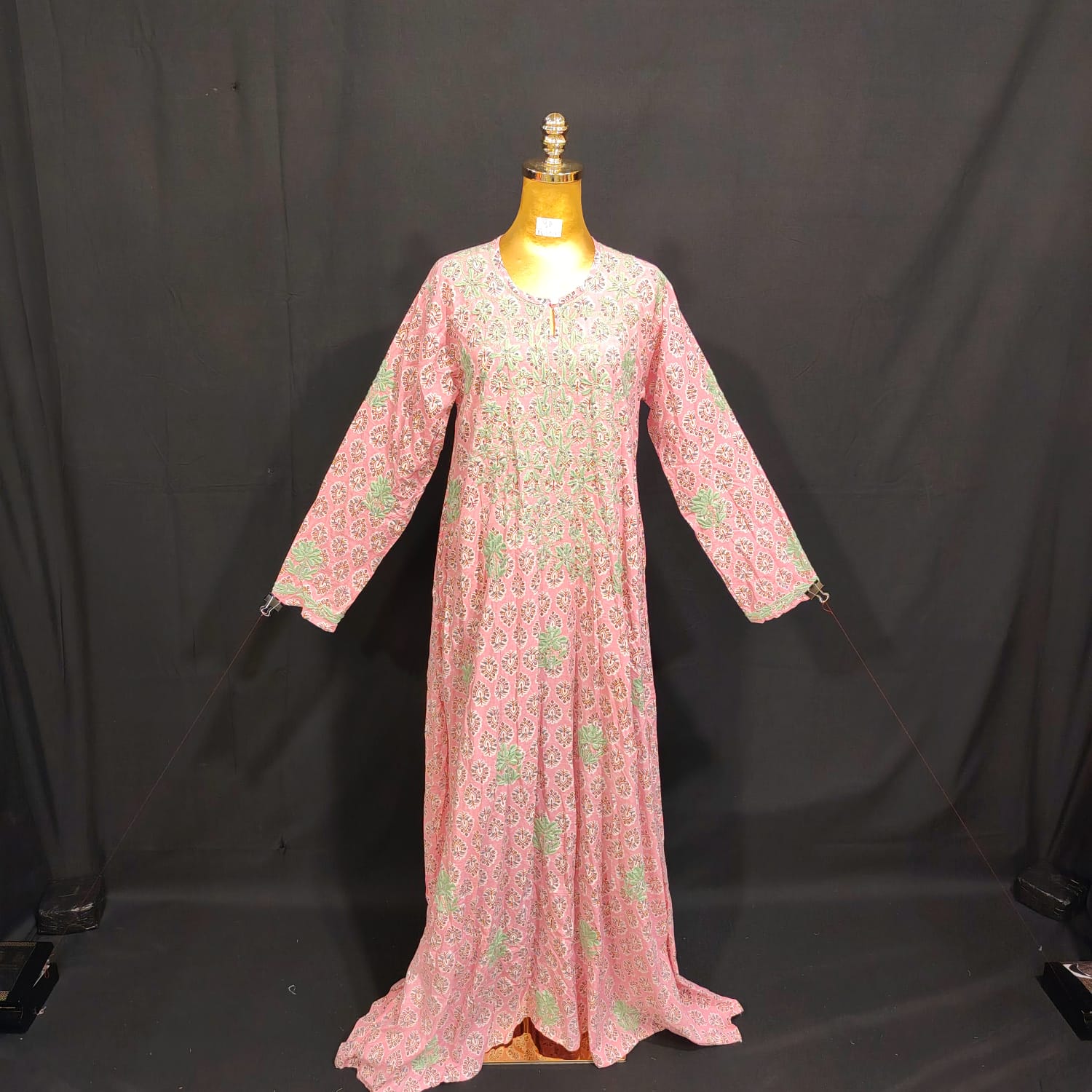 S/M Special Printed Cotton Dress 57" Long Jalabiya