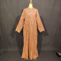 2XL-3XL Sofi Printed Cotton Dress 57" Long Jalabiya