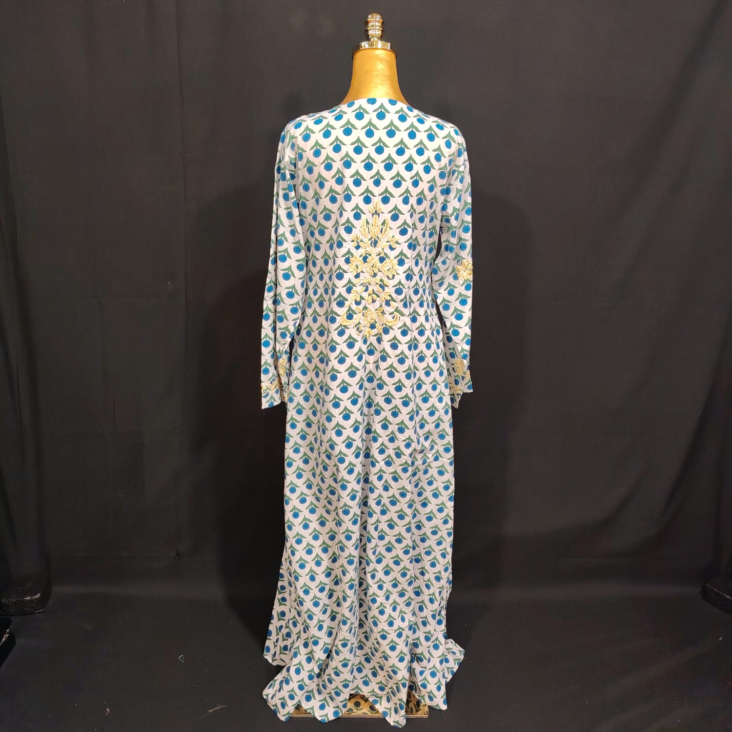 S/M Special Printed Cotton Dress 57" Long Jalabiya