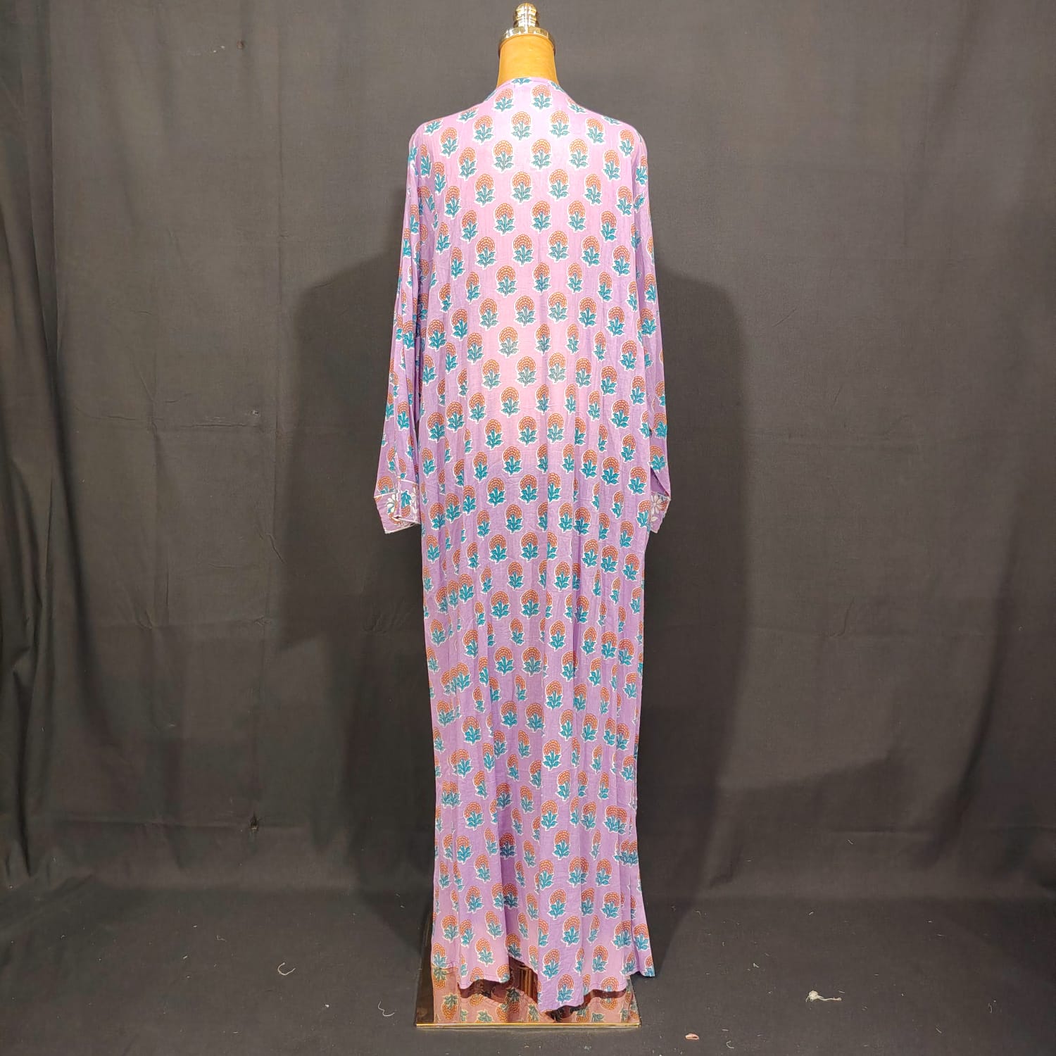 2XL-3XL Special Printed Cotton Dress 57" Long Jalabiya