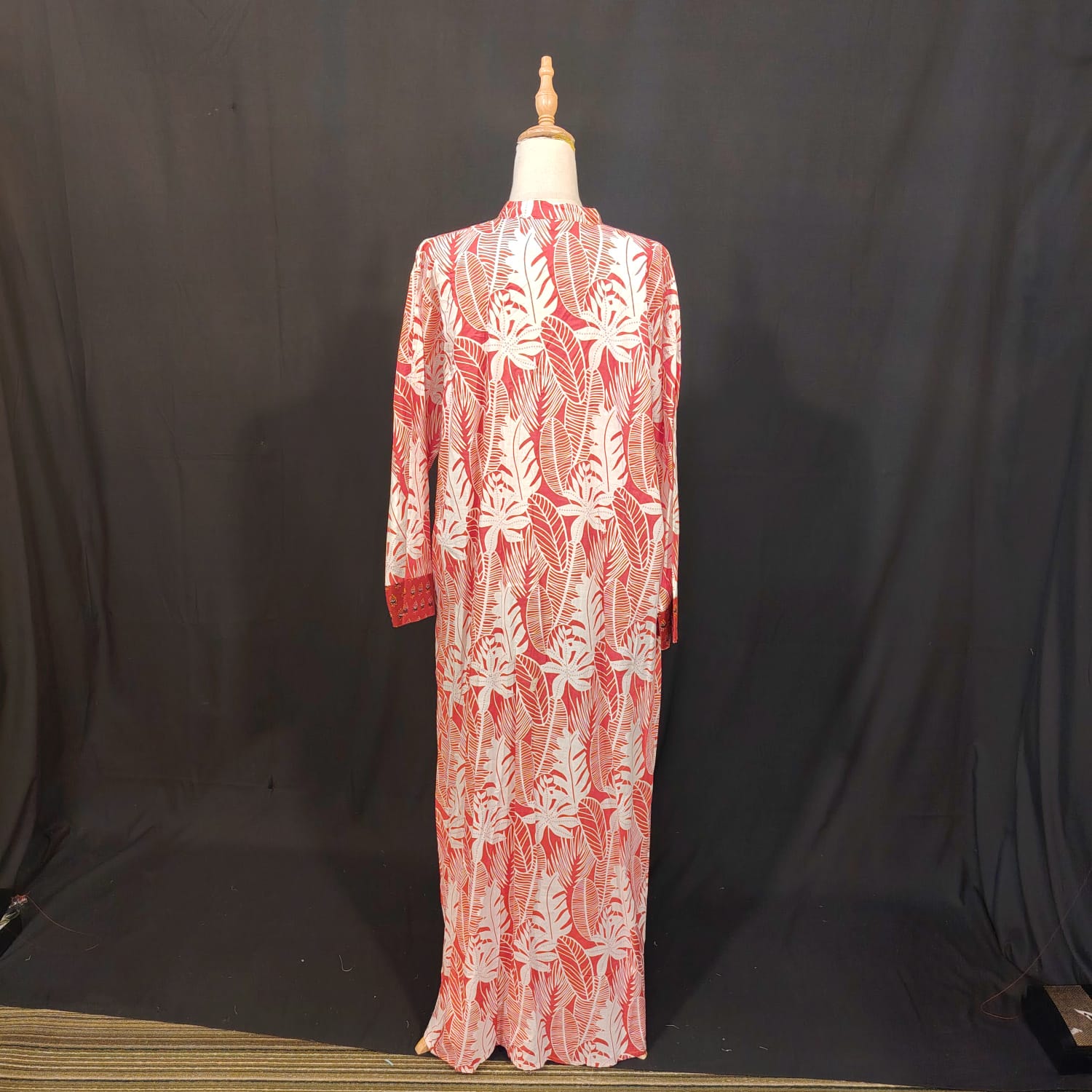 2XL-3XL Sofi Printed Cotton Dress 57" Long Jalabiya