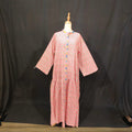 L-XL Safia Cotton Printed Dress 57" Long Jalabiya