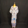 Free size Farasah Printed Cotton Dress 57" Long Jalabiya