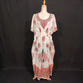 Free size Farasah Printed Cotton Dress 57" Long Jalabiya